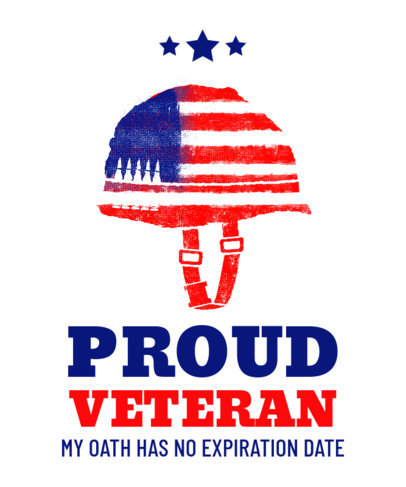 T-Shirt Design Maker for a Veterans Day Celebration