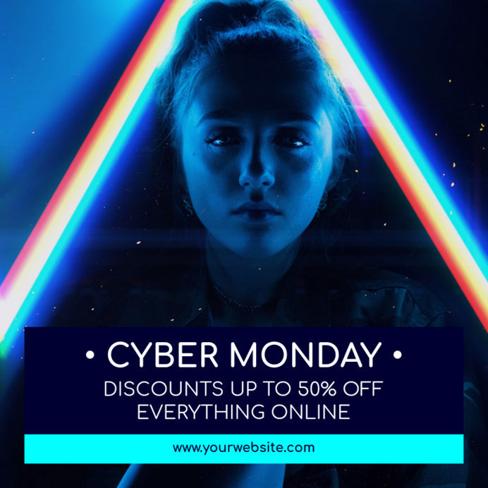 Sophisticated Instagram Post Maker for a Cyber Monday Discount