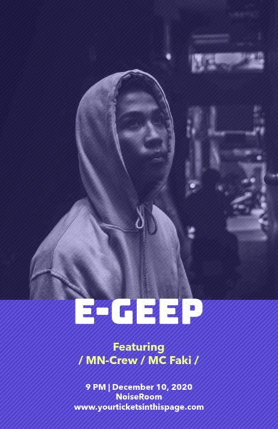 Flyer Maker for a Music Ticket Sale