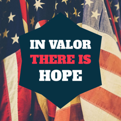 Social Media Post Template for a Veterans Day Message
