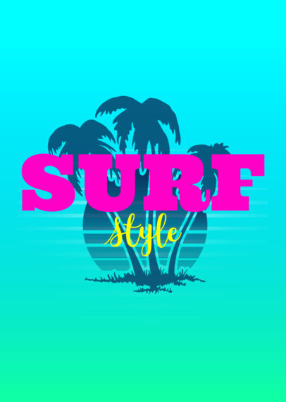 T-Shirt Design Maker for Surf Shirts