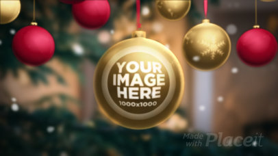Intro Maker Featuring Animated Christmas Ornaments