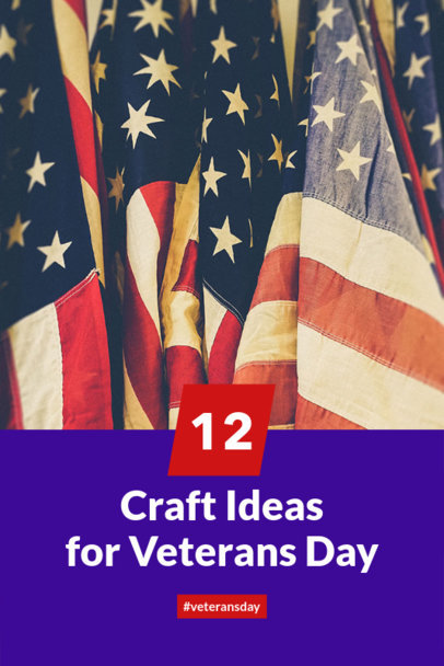 Design Template for a Veterans Day Pinterest Pin 626g-1804