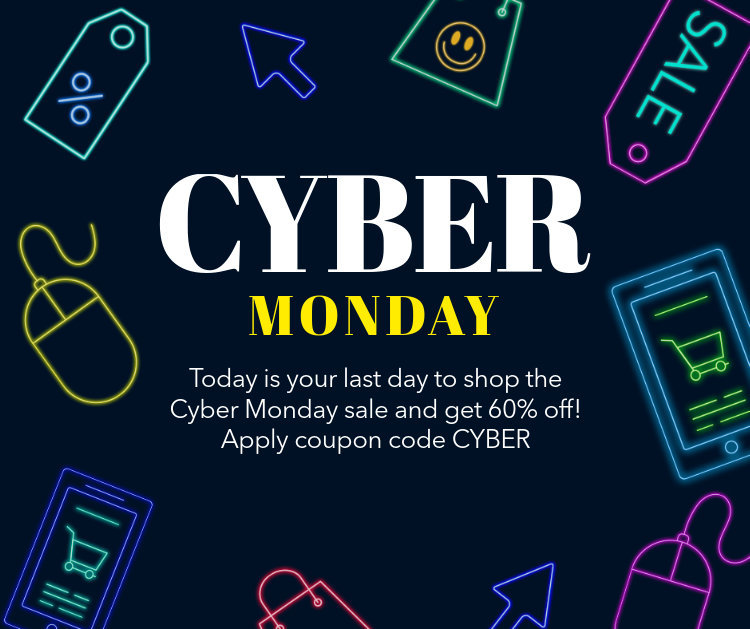 Placeit - Cyber Monday Facebook Post Template with a Neon Style