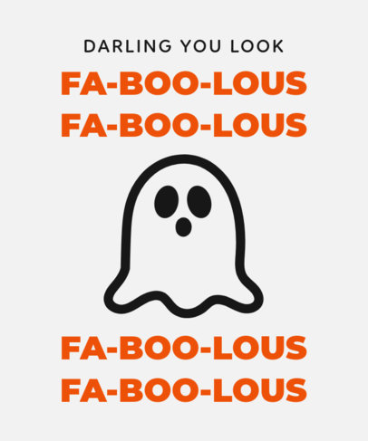 Self-Appreciation Quote T-Shirt Design Generator with a Ghost Clipart 1808g