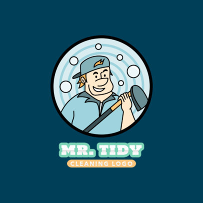 Bubbly Logo Template for Carpet Cleaning Services