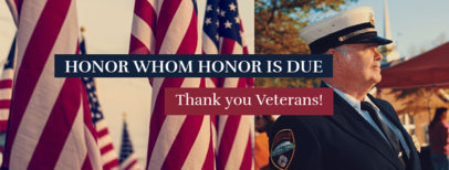 Facebook Cover Maker with a Veterans Day Quote