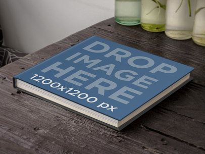 Book Over a Wooden Table