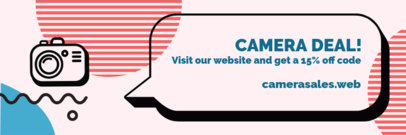 Twitter Header Template for Cyber Monday Deals on Cameras 1797c