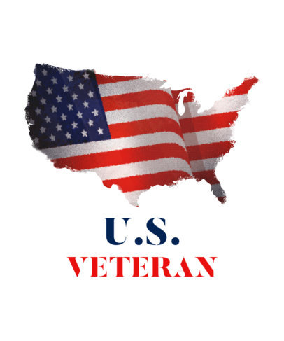 T-Shirt Design Creator for Veterans Day with a US Map
