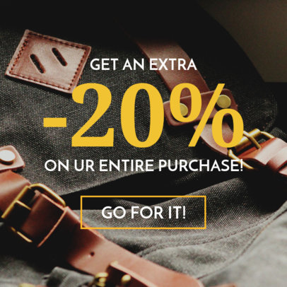 Promotional Banner Template to Announce a Deal