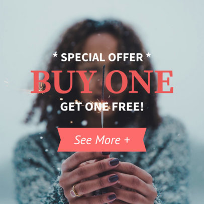 Promotional Banner Template with Button