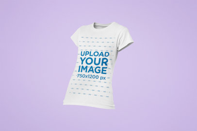 Mockup of a Ghosted T-Shirt for Women 