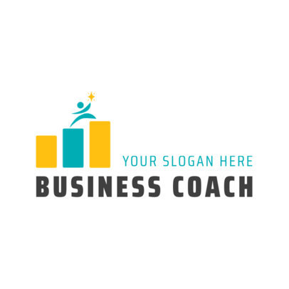 Minimalist Logo Template for a Business Coach 