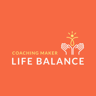 Coaching Logo Template for a Balanced Life 