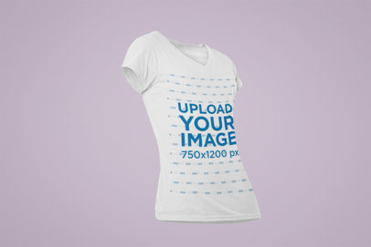 Ghosted Mockup of a Women's T-Shirt