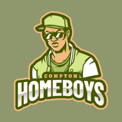 GTA-Inspired Gaming Logo Maker of a Tough Guy 