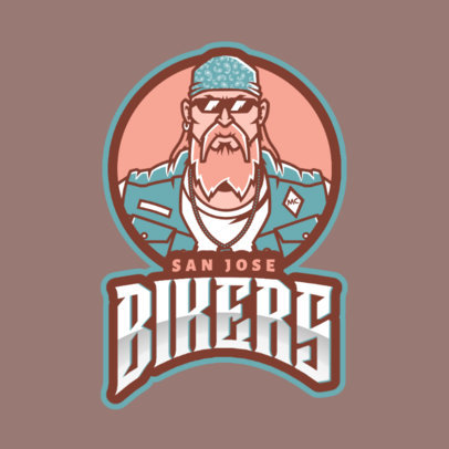 Logo Maker with a Fierce Biker Inspired in Grand Theft Auto 2513ii-2524