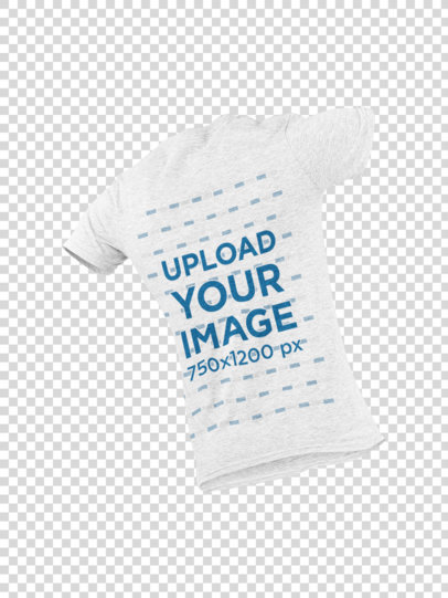 Mockup of a Ghosted Heather Tee for Man 