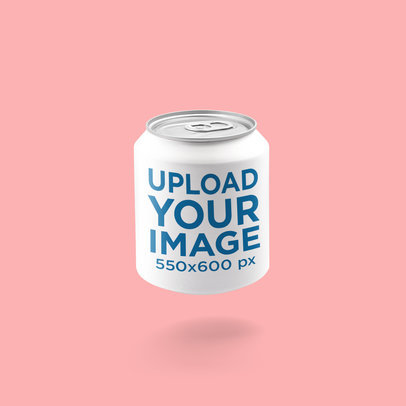 Minimal Mockup of an 8 oz Can 