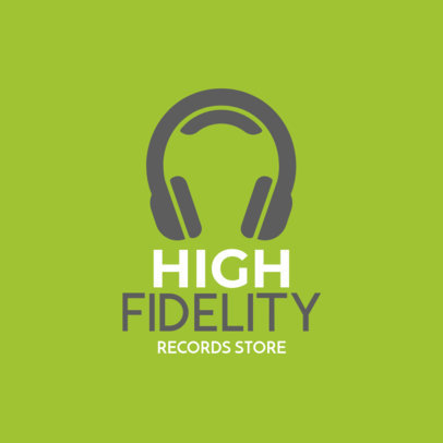 Music Store Logo Maker  with a Minimal Style