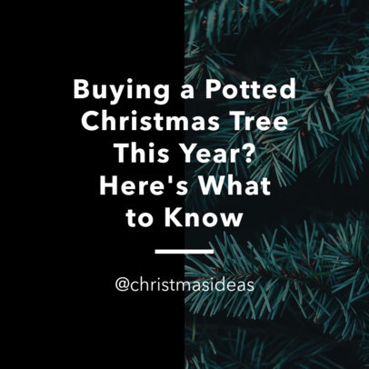 Instagram Post Template for a Christmas Season Quote