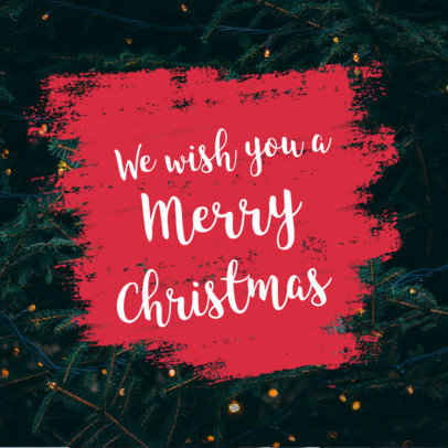 Instagram Post Maker Featuring a Merry Christmas Message