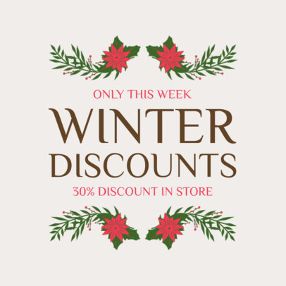 Social Media Post Maker for a Simple Christmas Post