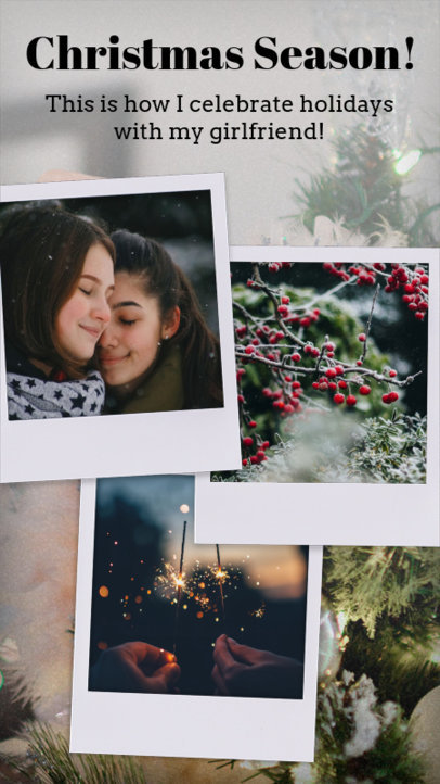 Instagram Story Generator for a Christmas Collage