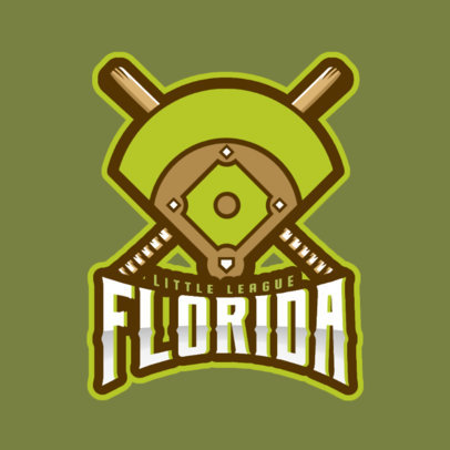Sports Logo Maker Featuring a Baseball Field