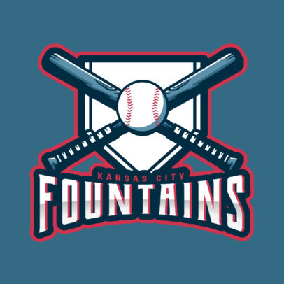 Online Logo Maker with Baseballs and Bats