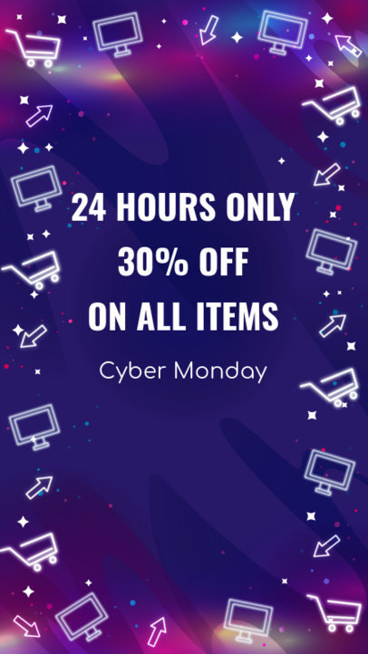 Cyber Monday Instagram Story Template for Special Offers