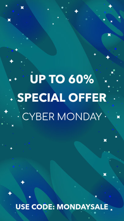 Instagram Story Generator for a Cyber Monday Promo Code 1792a