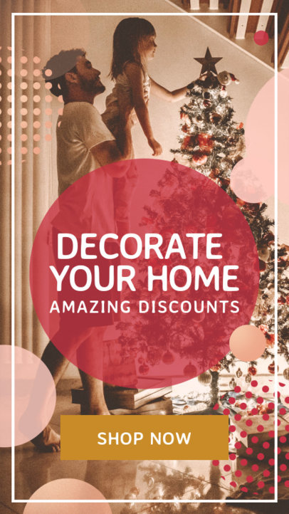 Xmas Insta Story Maker with a Holiday Picture