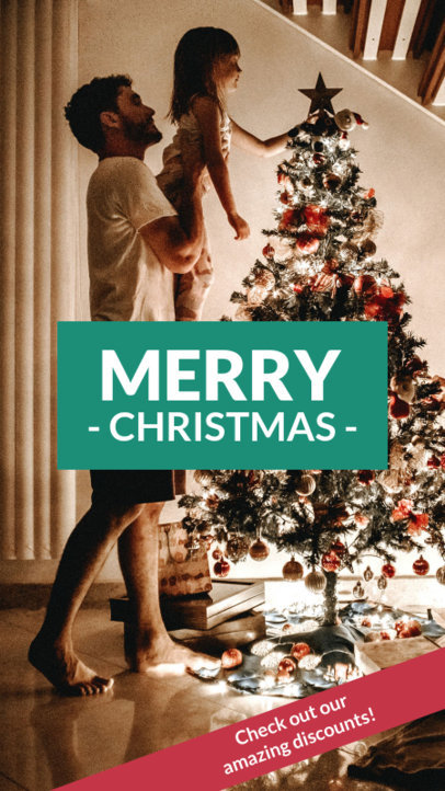Instagram Story Maker for a Christmas Season Sale