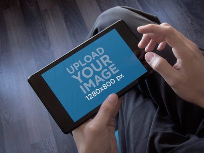 Nexus 7 Mockup Featuring a Business Man 