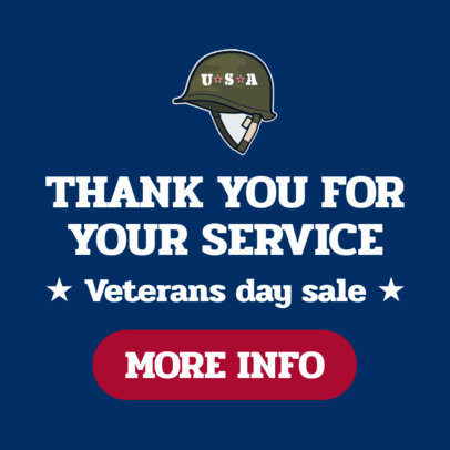 Banner Maker for a Huge Veterans Day Sale 1806c