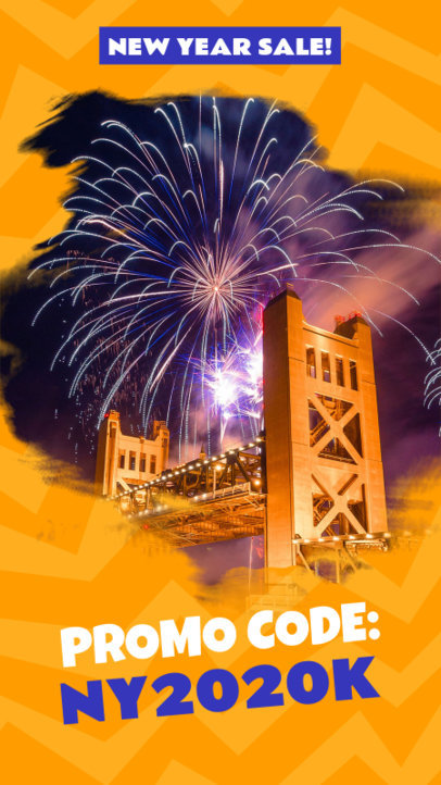 Instagram Story Template for a New Year Promotion