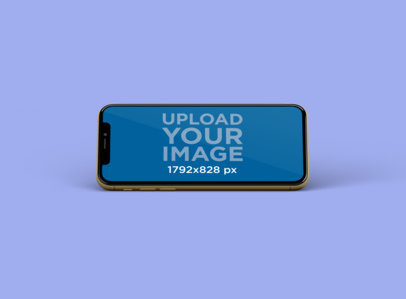 iPhone 11 Mockup Floating in a Minimalistic Scenario 239-el
