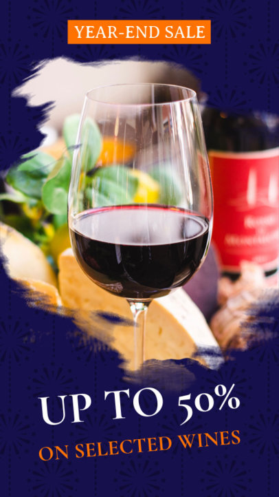 Instagram Story Maker for a Year-End Wine Sale