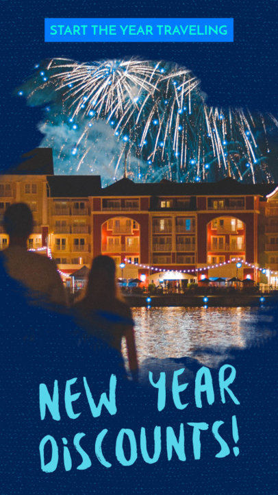 New Year's Instagram Post for a Travel Agency 593r-1831