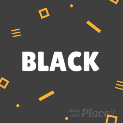 Instagram Post Video Maker for a Black Friday Sale