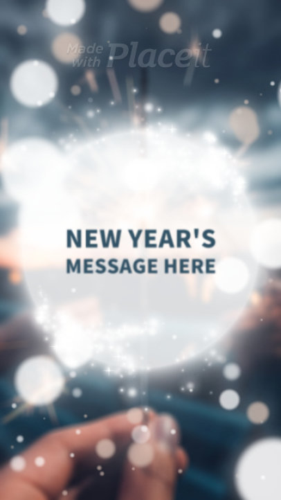 Instagram Story Maker with a Joyful New Year's Message