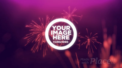 New Year Themed Intro Maker Featuring Fireworks Animations 