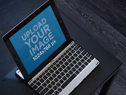 Black iPad Landscape Keyboard Dock