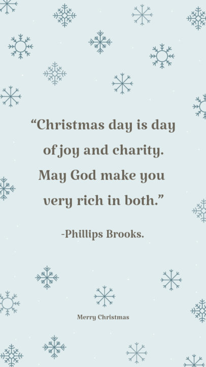 Insta Story Template with a Kind Christmas Message 1043k-1827 