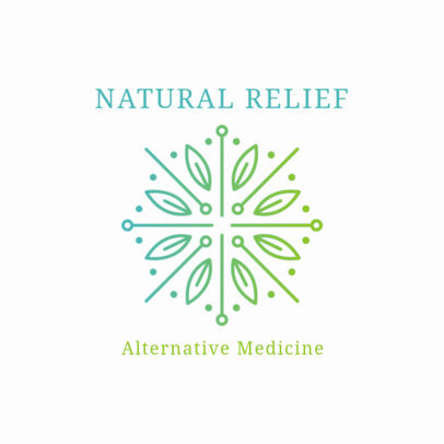 Alternative Medicine Logo Template for Natural Relief Products