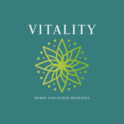 Alternative Health Logo Generator Featuring a Mandala Clipart
