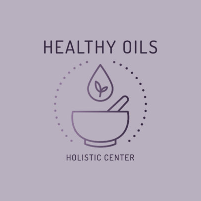 Logo Template for Alternative Medicine Services with a Mortar Graphic