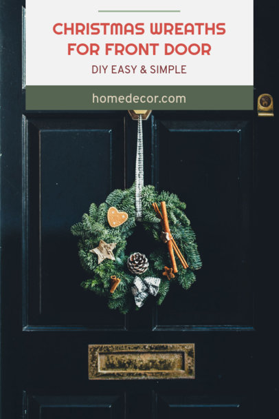 Pinterest Pin Template for an Easy DIY Christmas Wreath 661g 1836